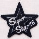 ワッペン スーパースター Super Star 76(星/シルバー)