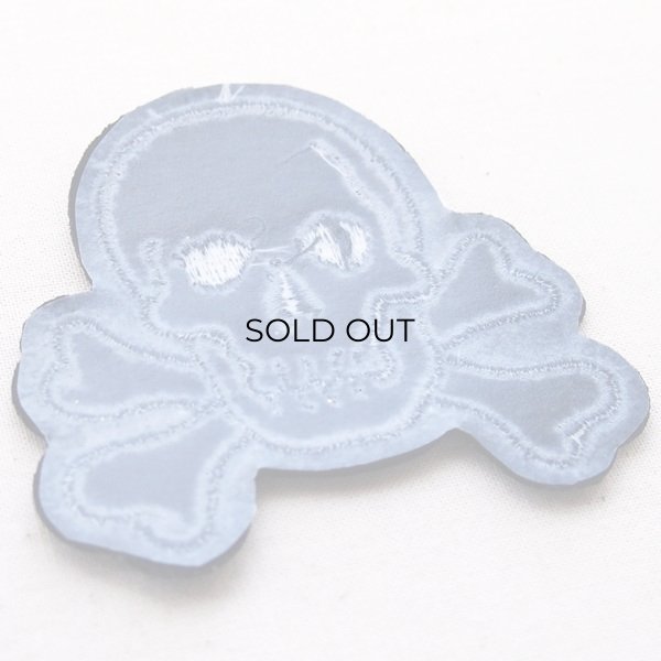 画像3: ワッペン どくろ/スカルアンドボーンズ(ラメゴールド) (3)