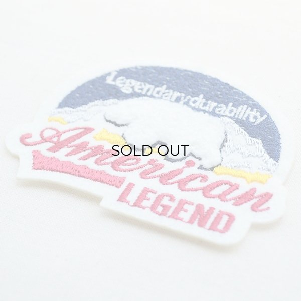 画像2: アウトドアワッペン American Legend(シロクマ/パイル刺繍) (2)