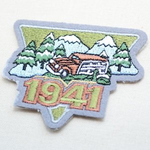 画像2: アウトドアワッペン 1941(四駆車&雪山/トライアングル)
