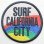 画像1: ワッペン Surf California City ホワイト サーフカリフォルニアシティ サークル (1)