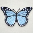 画像1: ワッペン Butterfly バタフライ(蝶/ブルー) (1)