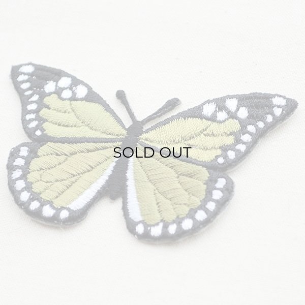 画像2: ワッペン Butterfly バタフライ(蝶/オリーブ) (2)