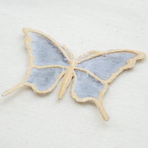 画像3: ワッペン Butterfly バタフライ(蝶/シースルー/ゴールド)