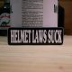 ステッカー　HELMET LAWS SUCK