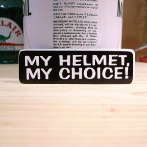 画像1: ステッカー　MY HELMET