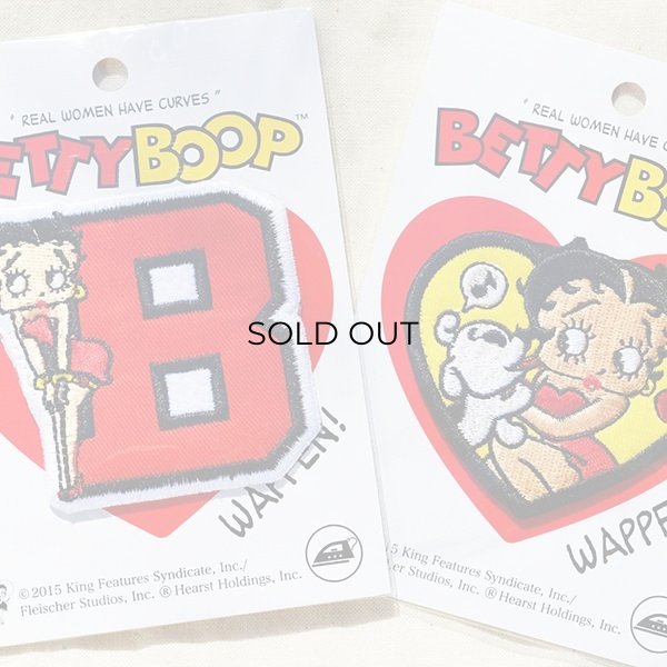 画像4: ワッペン ベティブープ Betty Boop(B/レッド&ブラック) (4)