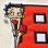 画像2: ワッペン ベティブープ Betty Boop(B/レッド&ブラック) (2)