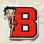 画像1: ワッペン ベティブープ Betty Boop(B/レッド&ブラック) (1)