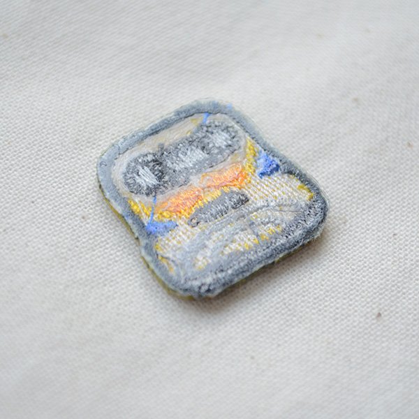 画像5: 新幹線 923形 ドクターイエロー ワッペン トレインミニワッペン 3枚入り シール・アイロン両用タイプ 入園準備 入学準備 目印 アップリケ 刺繍 鉄道 グッズ パイオニア PTR613 (5)