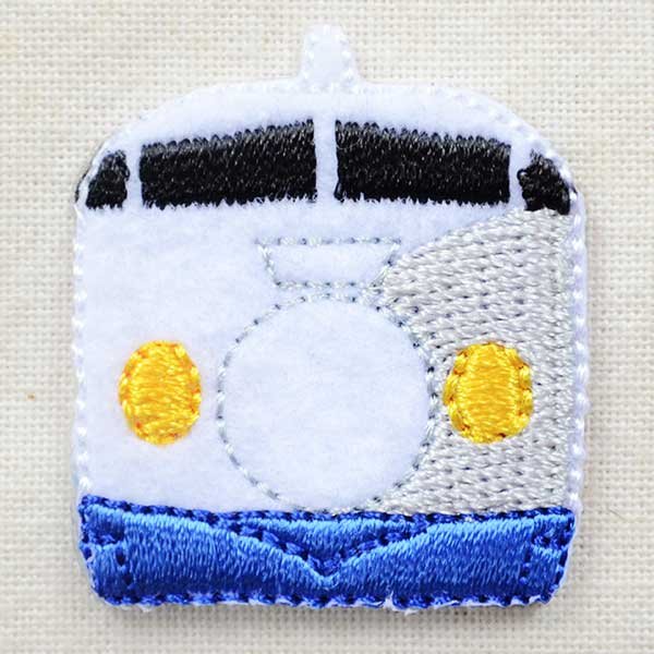 画像1: 鉄道/電車 トレインミニワッペン 0系新幹線 (1)