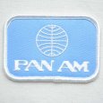 画像1: ロゴワッペン パンアメリカン航空 パンナム PANAM(スクエア) (1)