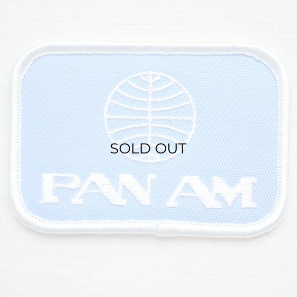 画像1: ロゴワッペン パンアメリカン航空 パンナム PANAM(スクエア) (1)