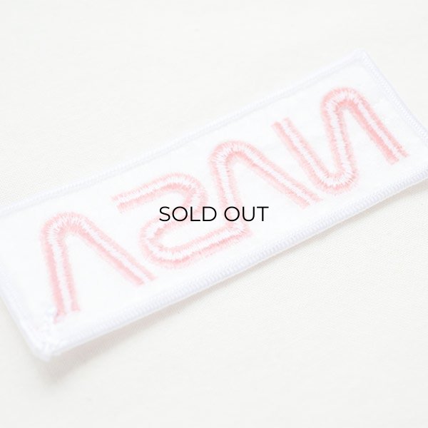 画像3: ロゴワッペン NASA ナサ(ホワイト&レッド/レクタングル) (3)