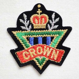 画像1: ミニエンブレムワッペン CROWN クラウン