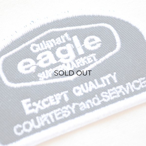 画像2: USAアドバタイジングワッペン eagle スーパーマーケット (ブラック&ホワイト) (2)