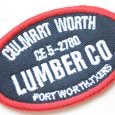 画像2: USAアドバタイジングワッペン LUMBER CO. (ブラック&レッド) (2)