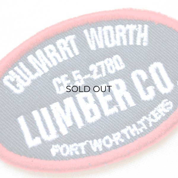 画像2: USAアドバタイジングワッペン LUMBER CO. (ブラック&レッド) (2)