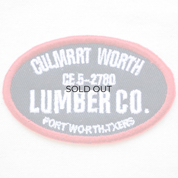 画像1: USAアドバタイジングワッペン LUMBER CO. (ブラック&レッド) (1)