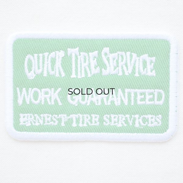 画像1: USAアドバタイジングワッペン QUICK TIRE SERVICE(グリーン&ホワイト) (1)