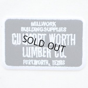 画像1: USAアドバタイジングワッペン CULMART WORTH LUMBER CO ブラック&ホワイト