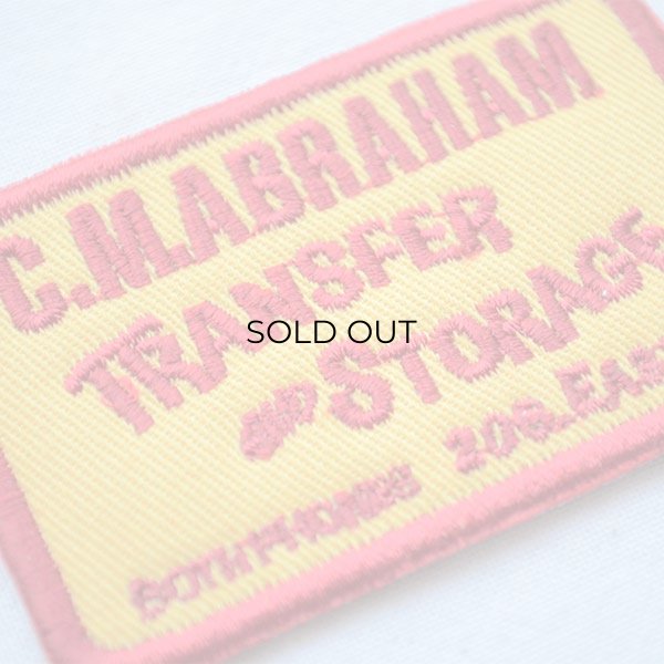 画像2: USAアドバタイジングワッペン C.M.ABRAHAM イエロー&レッド  (2)