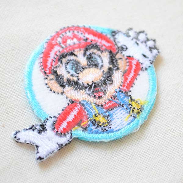 画像3: ワッペン スーパーマリオ マリオ アイロン おしゃれ 大人 ブランド (3)