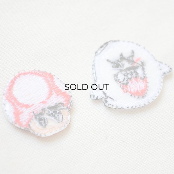 画像4: シールワッペン スーパーマリオ テレサ/スーパーキノコ(2枚組) (4)