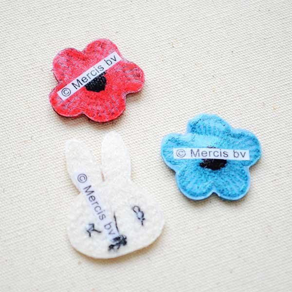 画像4: ワッペン クラシックミッフィー ミッフィー/お花(3枚組) (D02Y2444) (4)