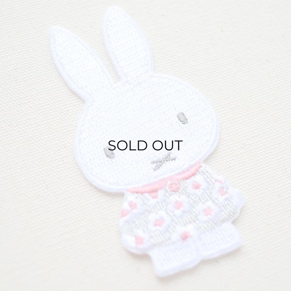 画像2: ワッペン ミッフィー(スプリングフラワー ワンピース) (D02Y2492) (2)