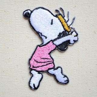 1984年 スヌーピー ANA スキー ツアー刺繍ワッペン/ アップリケ バッジ 1984年 スヌーピー ANA スキー ツアー刺繍ワッペン/ アップリケ