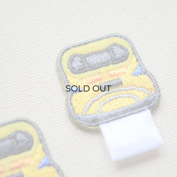 画像2: 名札つけアップリケ/ワッペン 923系ドクターイエロー(2枚組) (2)