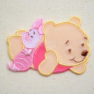 ディズニー　クマのプーさん　刺繍　サスペンダー デニム　(A28280253) ディズニー クマのプーさん 刺繍 サスペンダー デニム