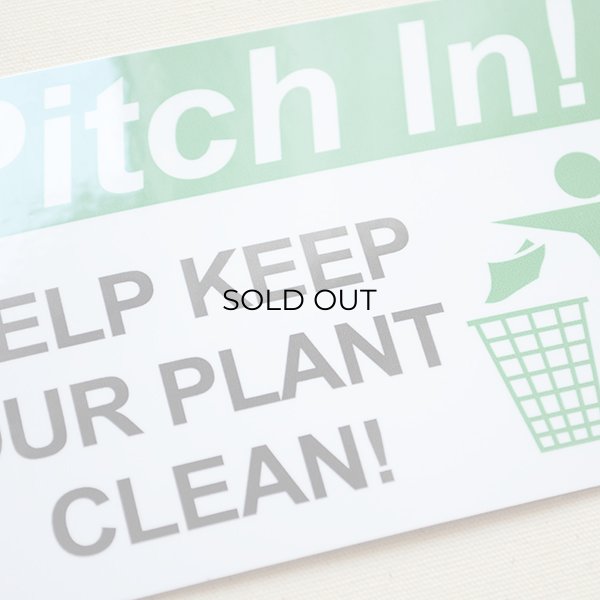 画像2: アメリカンステッカー 綺麗にしましょう Pitch In Help Our Plant Clean (2)