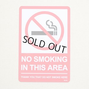 画像1: アメリカンステッカー 禁煙エリア No Smoking Area