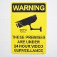アメリカンステッカー 24時間監視中 Warning/24 Hour Video Surveillance