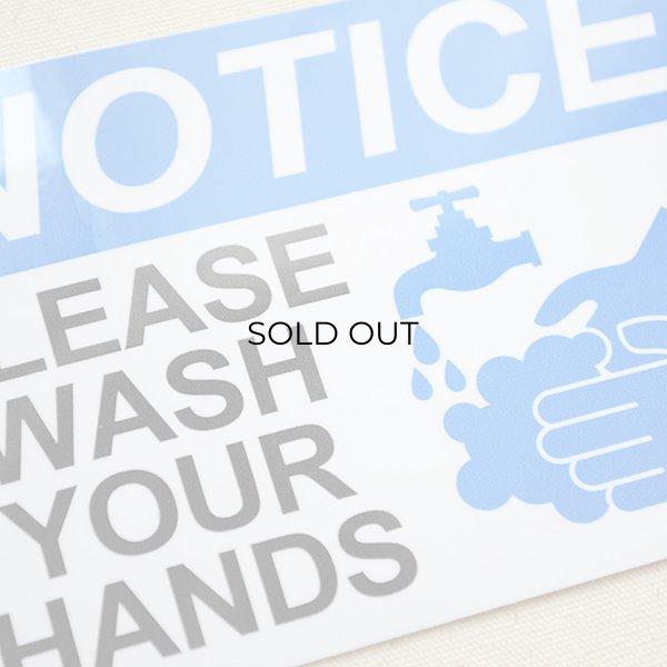 画像2: アメリカンステッカー 手を洗いましょう Notice Please Wash Hands  (2)