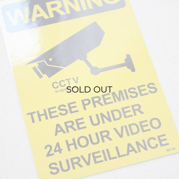 画像2: アメリカンステッカー 24時間監視中 Warning/24 Hour Video Surveillance (2)