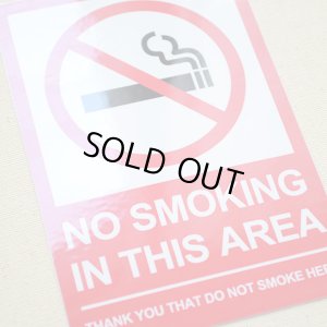 画像2: アメリカンステッカー 禁煙エリア No Smoking Area