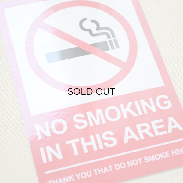 画像2: アメリカンステッカー 禁煙エリア No Smoking Area (2)