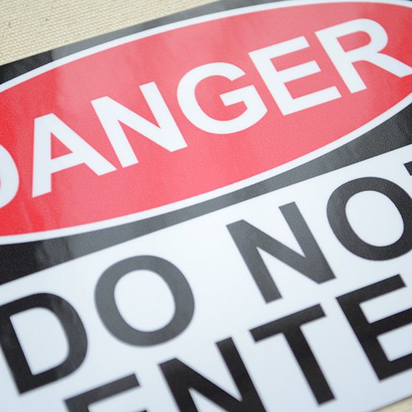 画像2: アメリカンステッカー 危険立ち入り禁止 Danger Do Not Enter (2)