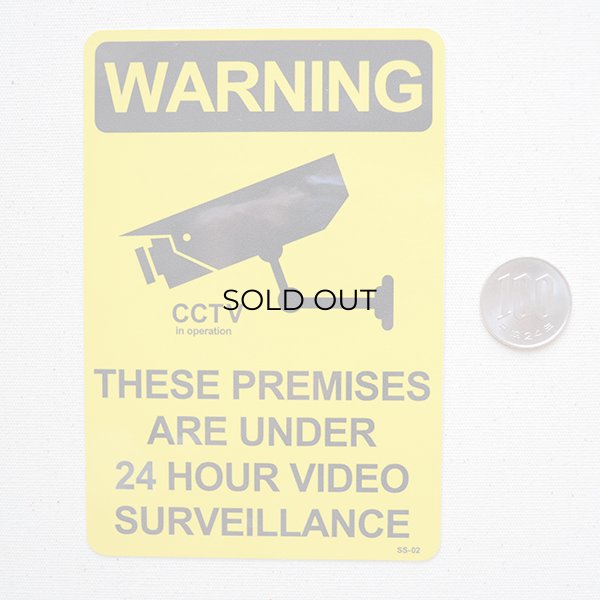 画像3: アメリカンステッカー 24時間監視中 Warning/24 Hour Video Surveillance (3)