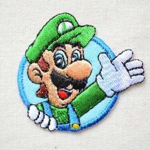 画像1: シールワッペン スーパーマリオ ルイージ