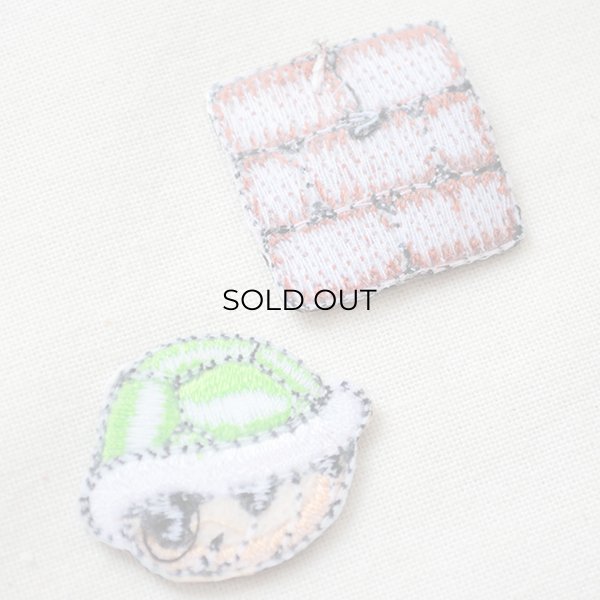 画像3: シールワッペン スーパーマリオ レンガブロック/ミドリこうら(2枚組) (3)