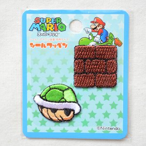 画像4: シールワッペン スーパーマリオ レンガブロック/ミドリこうら(2枚組)