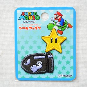 画像4: シールワッペン スーパーマリオ スーパースター/キラー(2枚組)