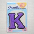 画像4: アルファベットワッペン K 刺繍 シール アイロン イニシャル 入園 入学 (4)