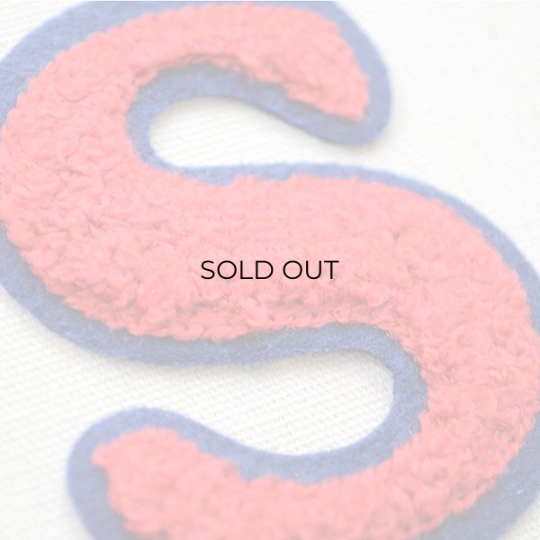 画像2: シニールワッペン S(レッド/ネイビー) (2)