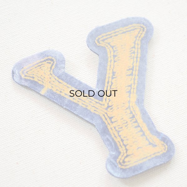 画像3: シニールワッペン Y(イエロー/ネイビー) (3)