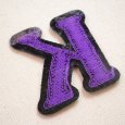 画像3: アルファベットワッペン K 刺繍 シール アイロン イニシャル 入園 入学 (3)